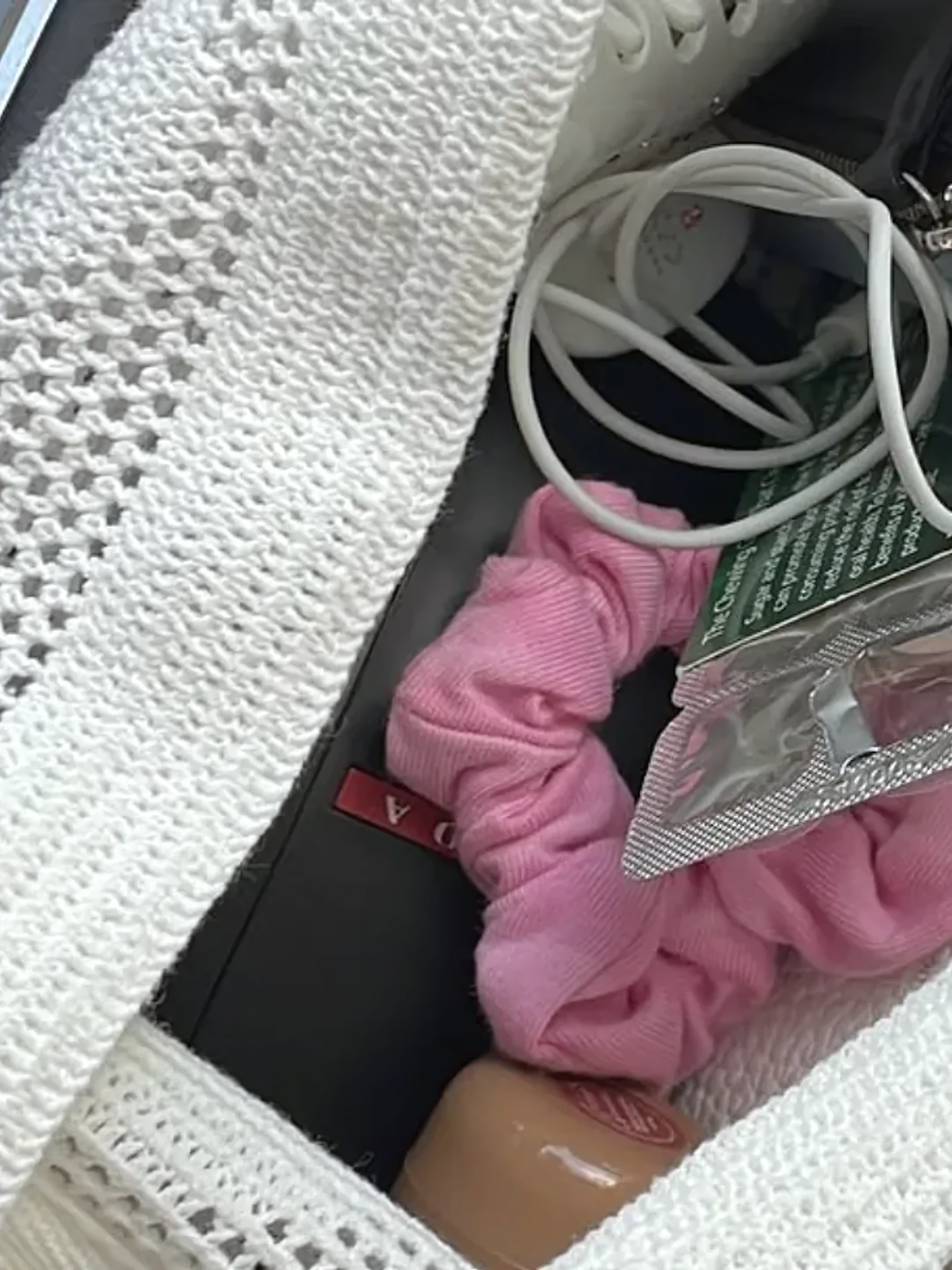 Inside the summer bag.