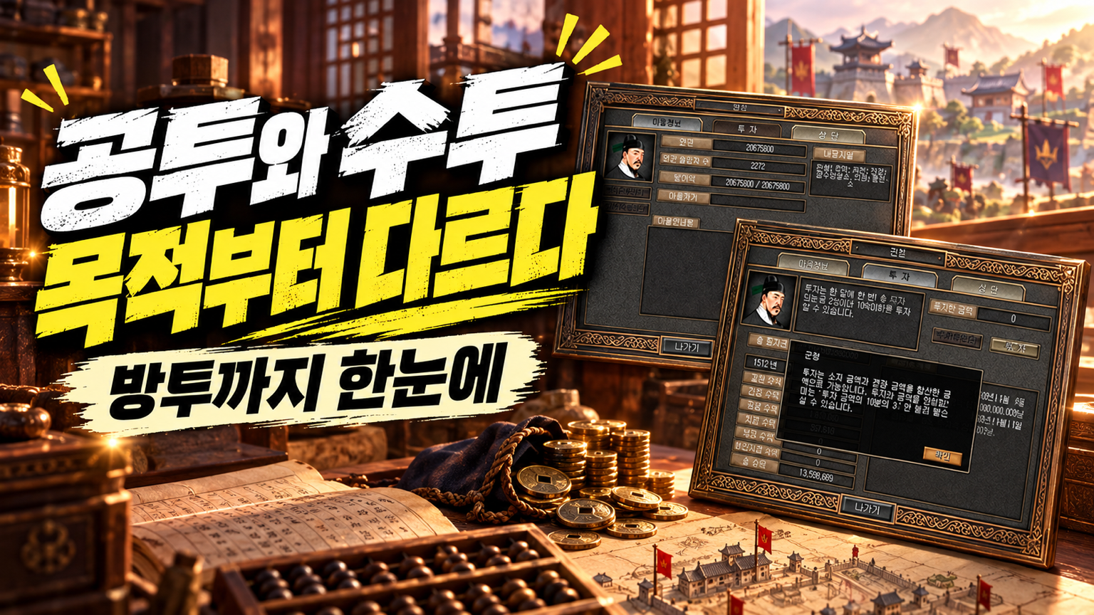 공격투자와 수익투자 그리고 방어투자의 목적 차이를 설명하는 썸네일