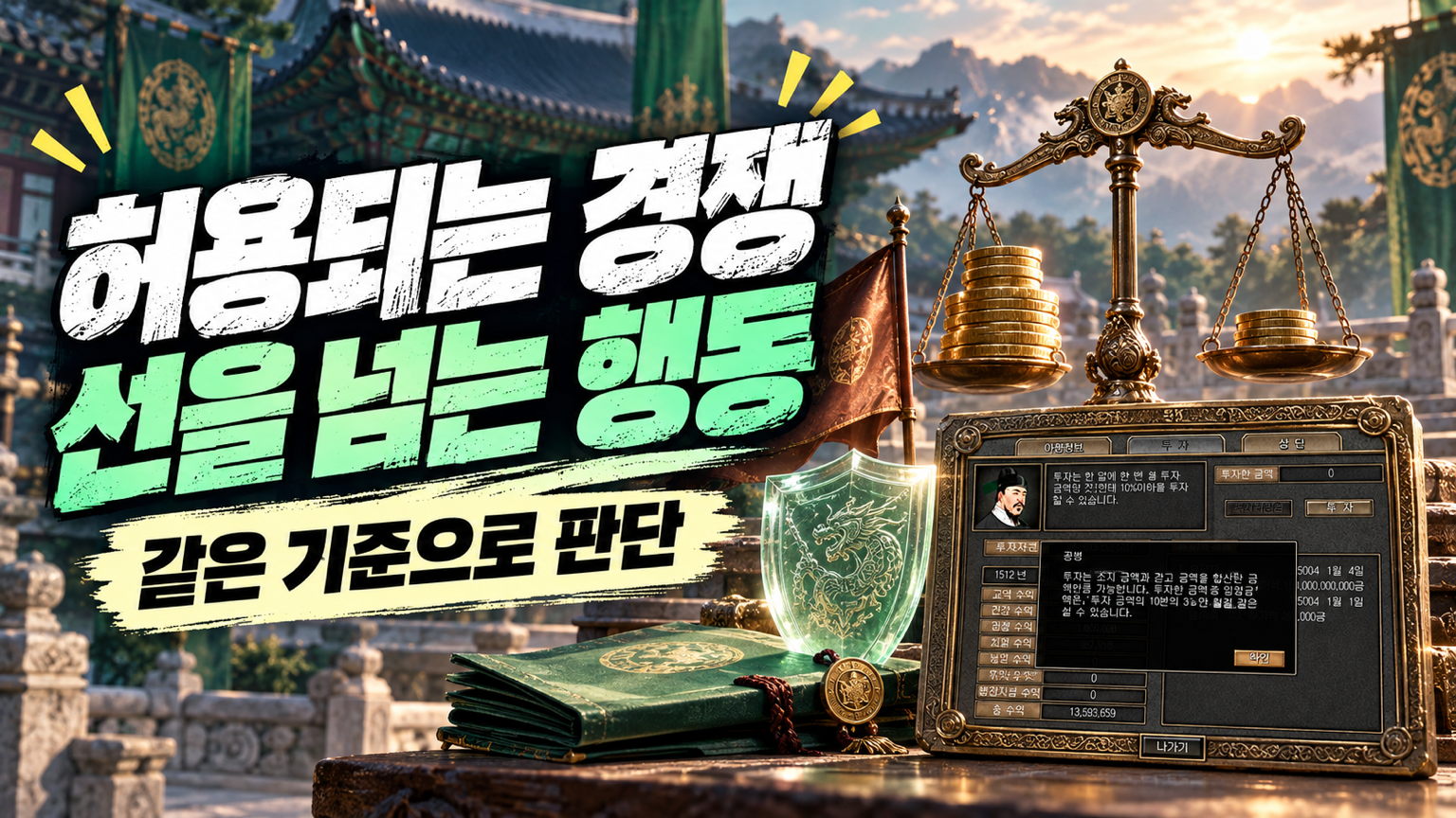 허용되는 투자 경쟁과 선을 넘는 행동을 같은 기준으로 판단하는 썸네일