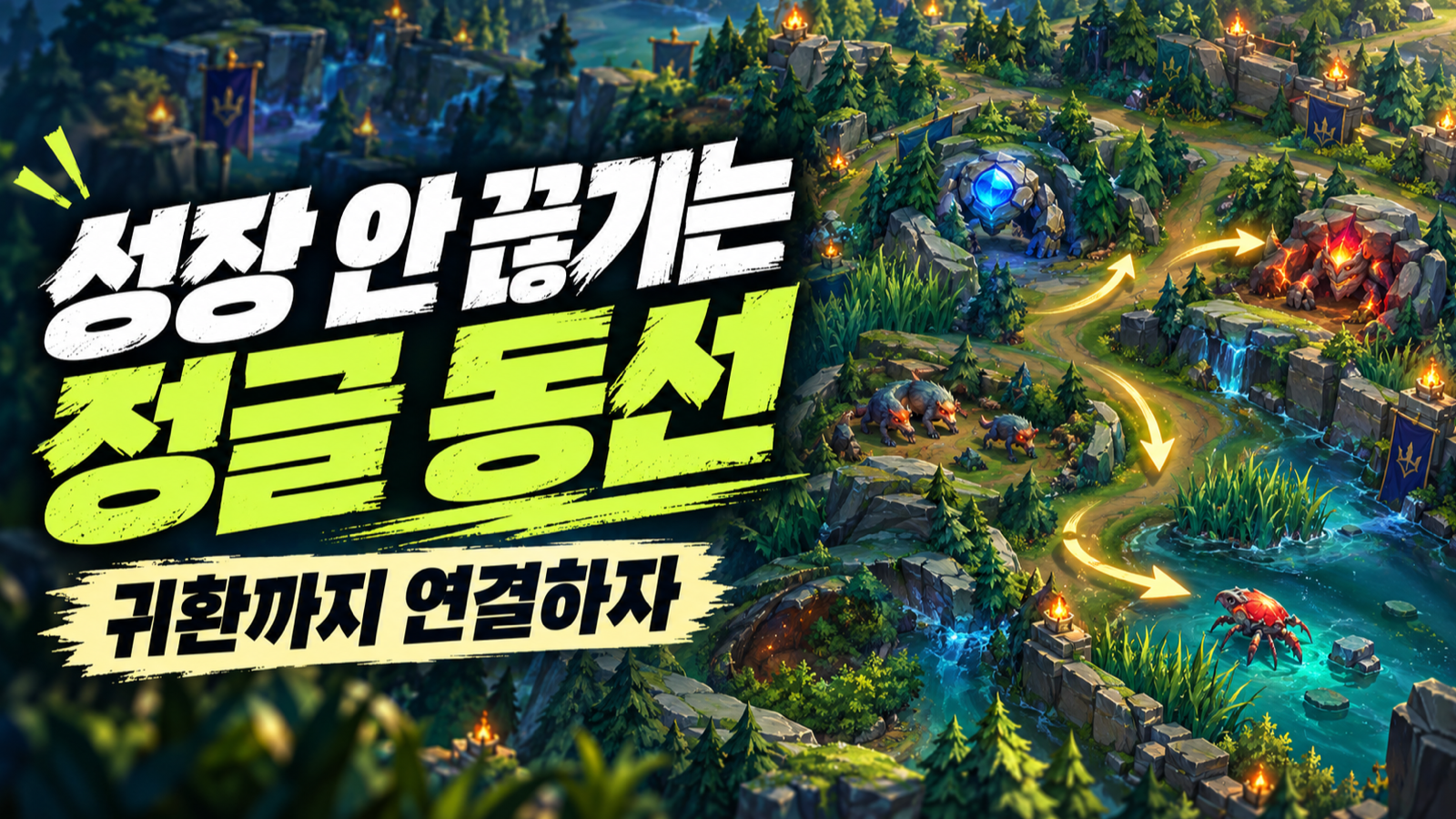 성장과 귀환을 연결하는 정글 동선 설계