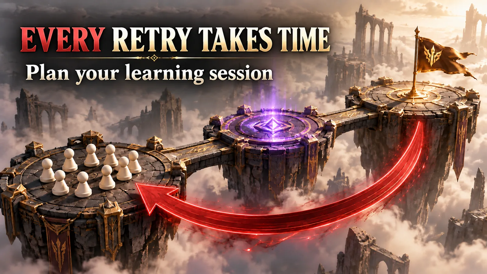 Allow time for repeated attempts when planning a learning session