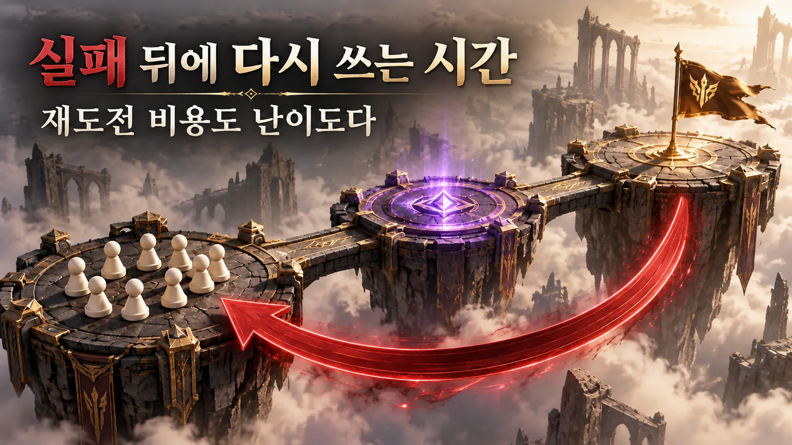 실패 후 재도전에 드는 시간도 고려해야 한다는 메시지