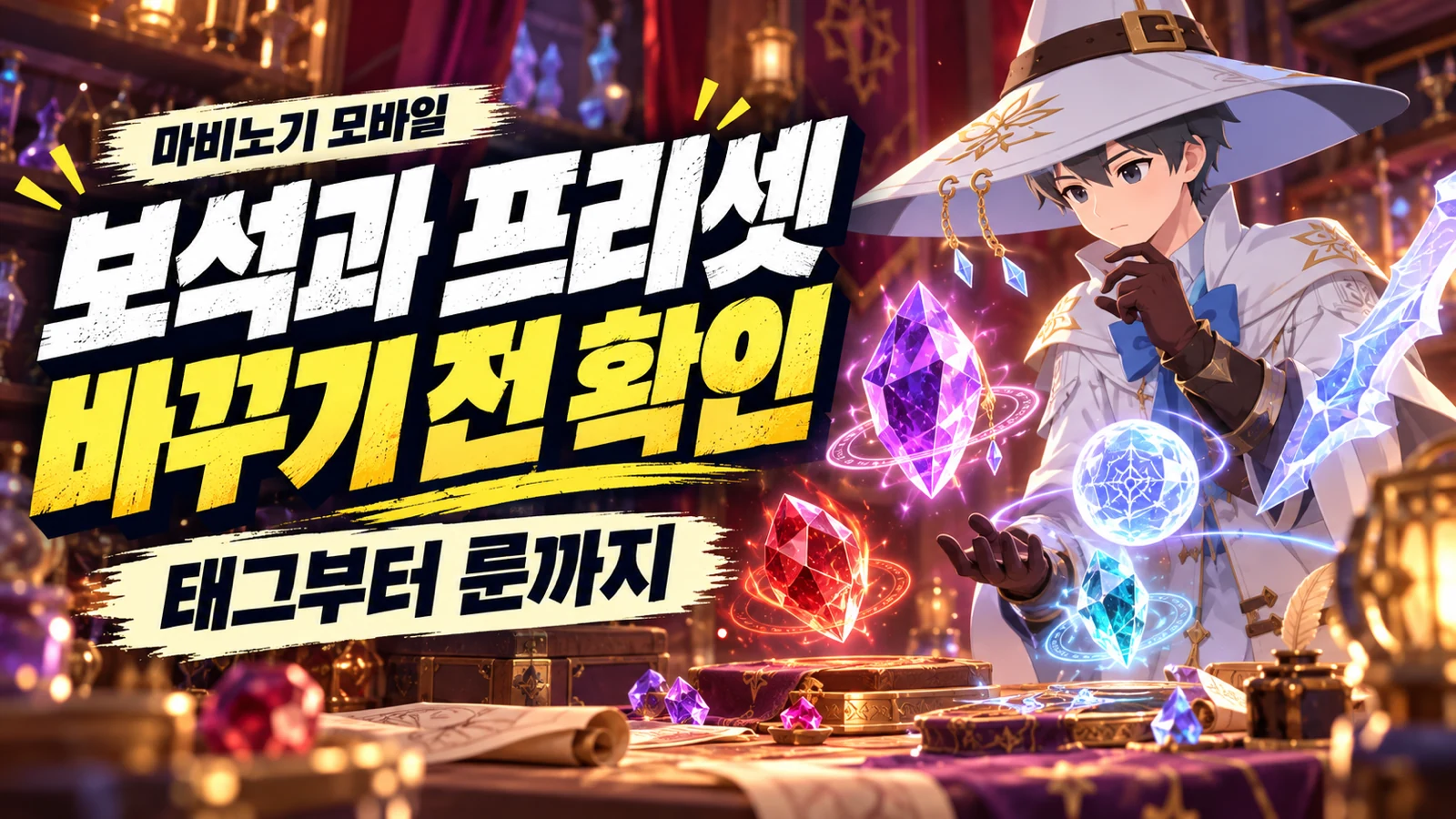 부클래스 보석 태그와 기억 각인 프리셋을 준비하는 방법