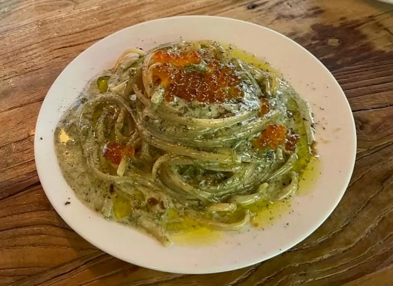 いくらのクリームパスタ