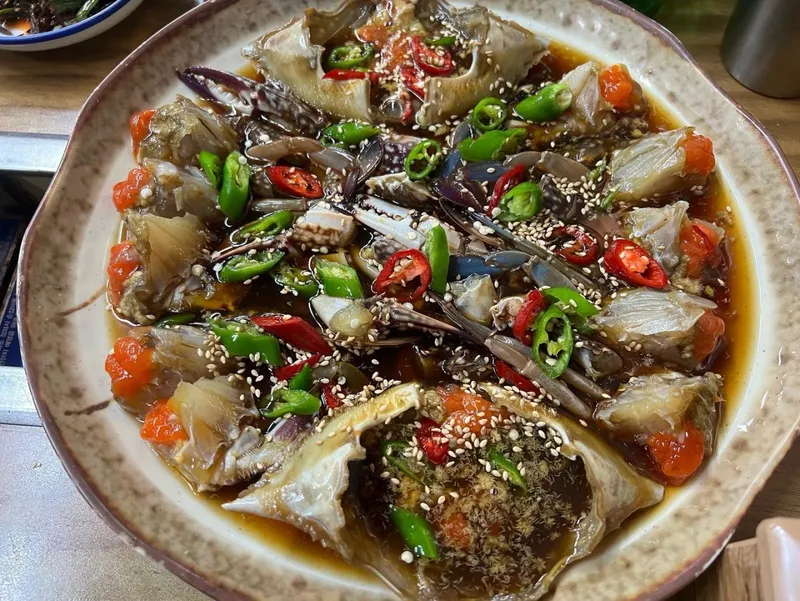 雌ワタリガニの醤油漬け