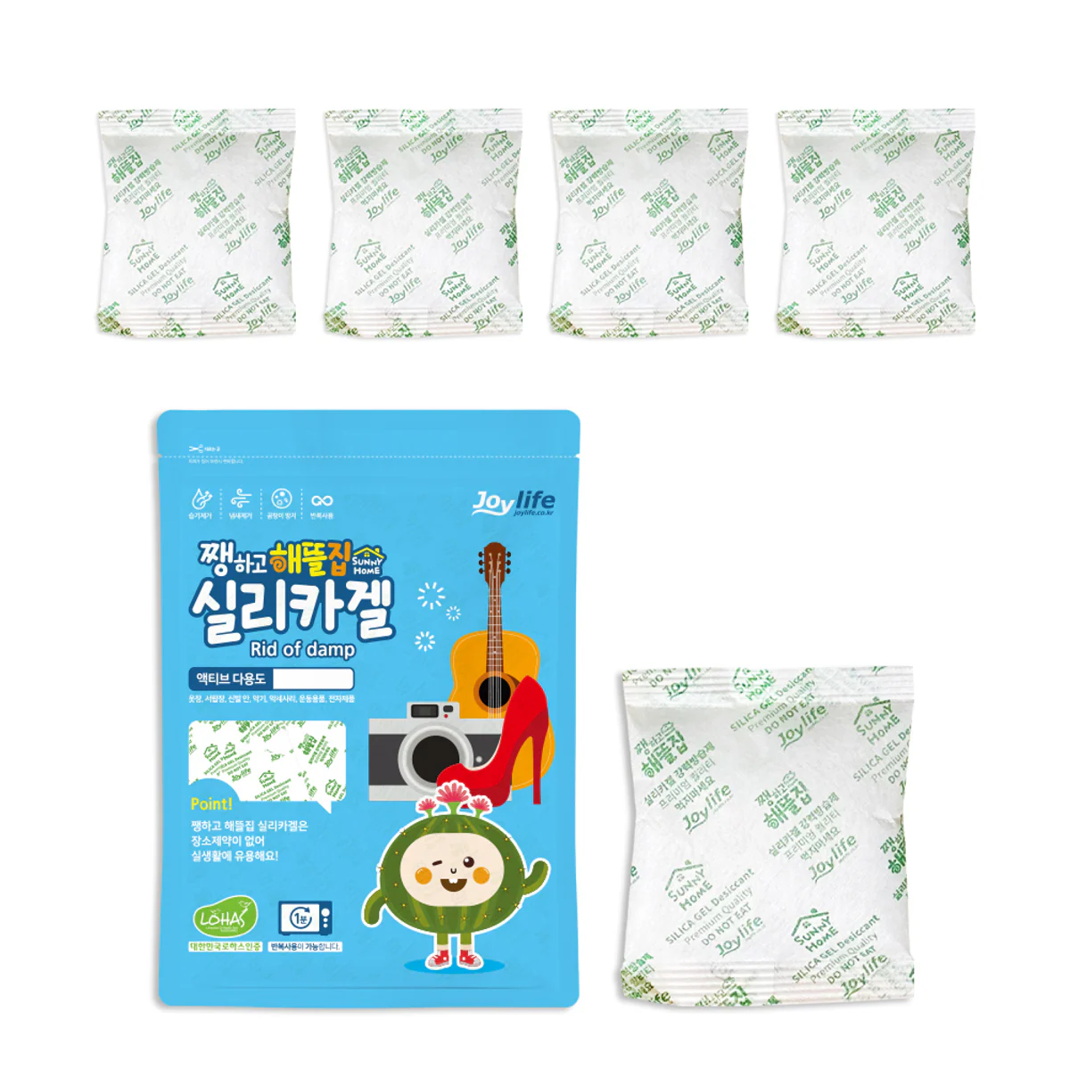 조이라이프 실리카겔 부직포 제습제 100g 5개