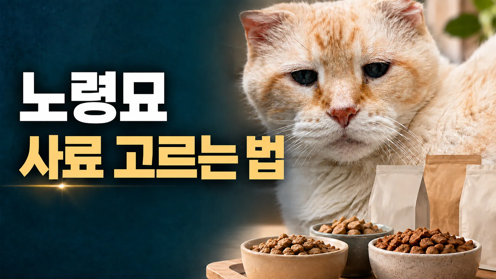노령묘 사료 고르는 법 힐스·로얄캐닌·몬지·퓨리나·나우 비교